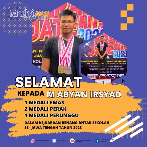 Prestasi Gemilang M. Abyan di Kejuaraan Renang Jawa Tengah 2023