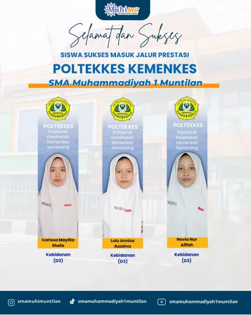 Siswa Lolos Jalur Prestasi Poltekkes Kemenkes Semarang 