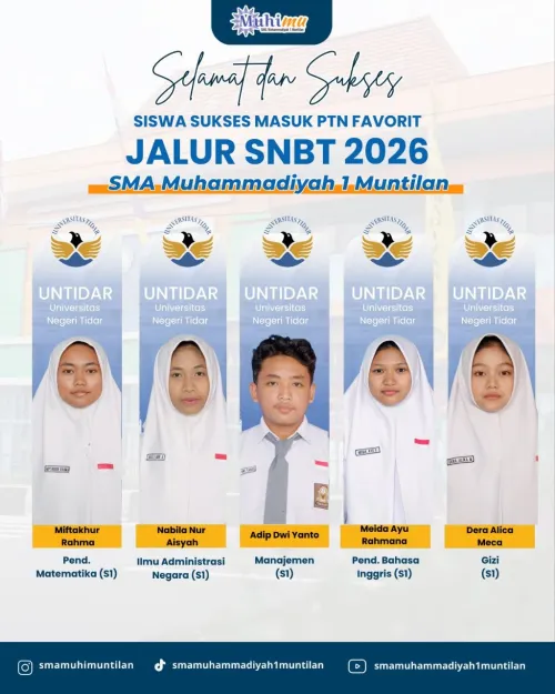 Siswa Lolos Seleksi Nasional Berbasis Tes (SNBT) Masuk Perguruan Tinggi Negeri